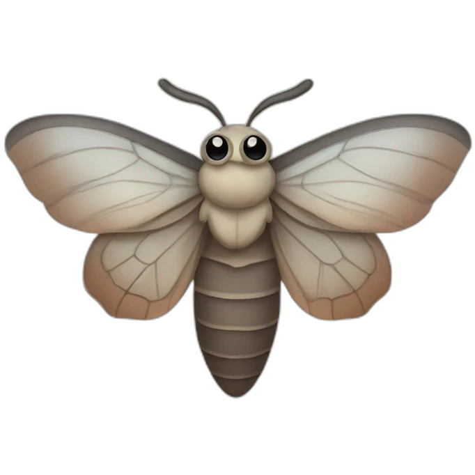 Cute moth emoji