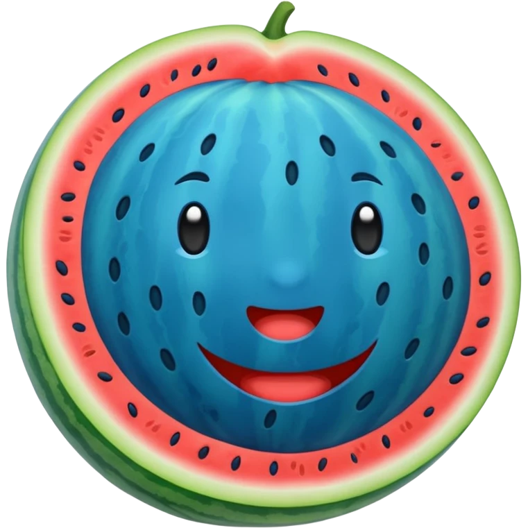 blue melon emoji