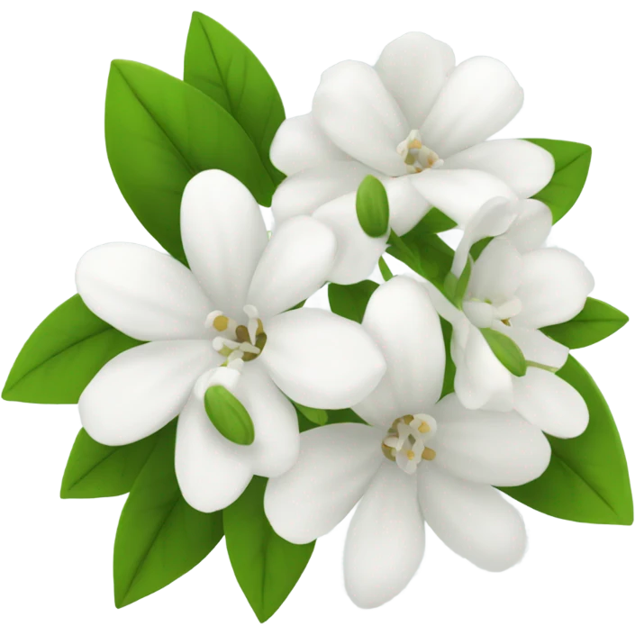 White flowers emoji