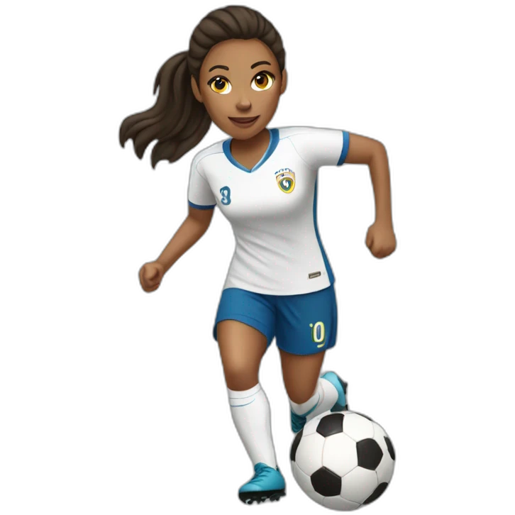 female soccer player emoji
