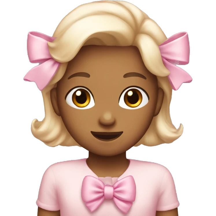 Light pink bow emoji