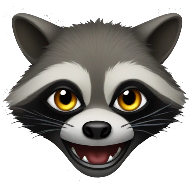 Evil raccoon emoji