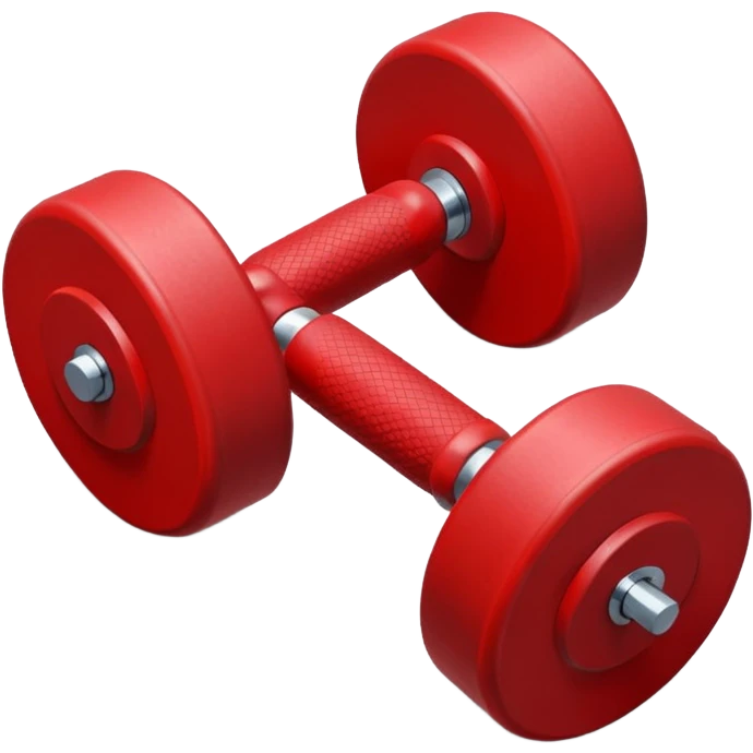 one red dumbbell emoji