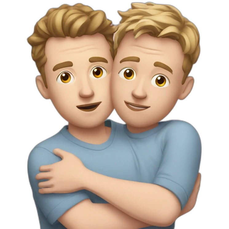 Owen Jones having a cuddle with Lee Anderson emoji