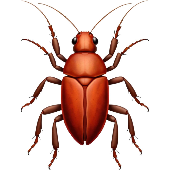 cockroach with "RED" written on its back emoji