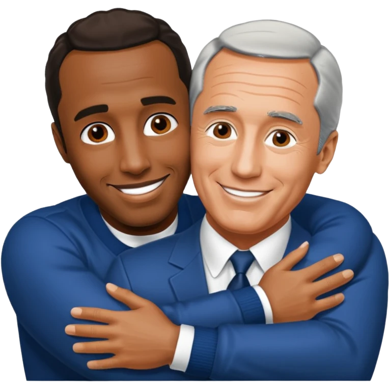 P diddy hugging jeffrey epstein emoji