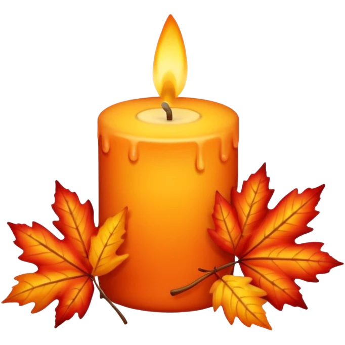 Cozy Candle autumn emoji