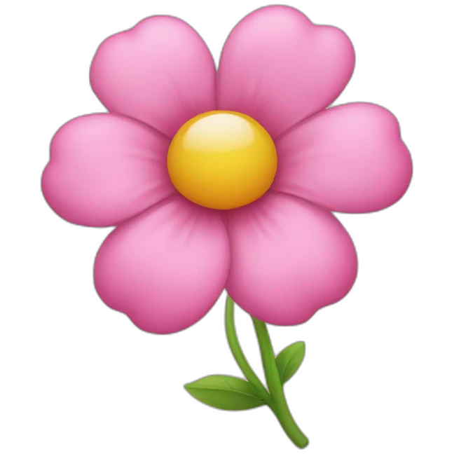 pink flowe emoji