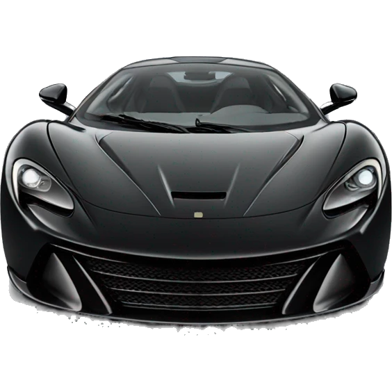 black mcclaren car emoji