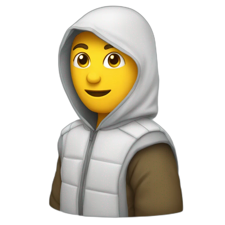 Un musulman avec un cagoule de praquer emoji