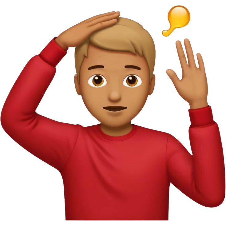 Un gars qui fait un dab. Mais avec le style des emojis apple emoji