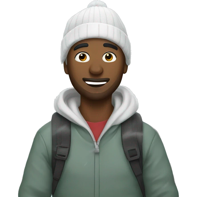Snow day work from home  emoji