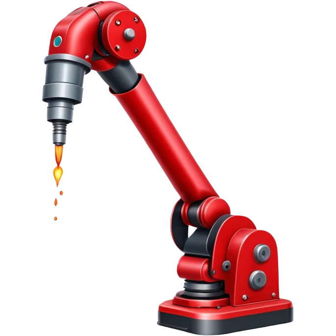 Welding Roboterarm red emoji