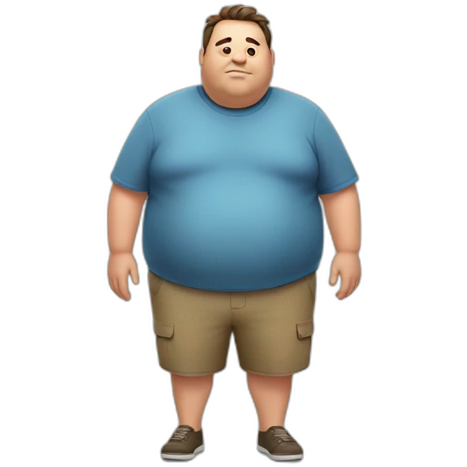 Fat guy emoji
