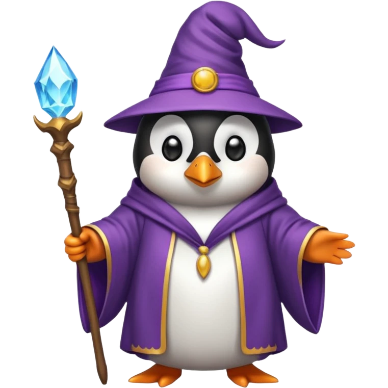 penguin wizard emoji