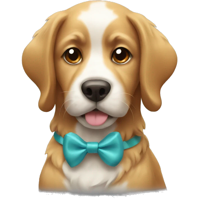 dog with bow  emoji