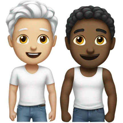white best friends emoji