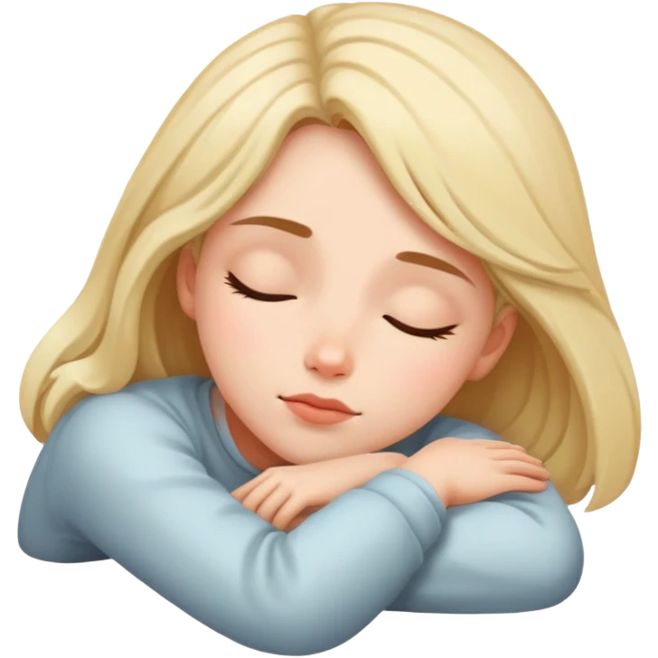 dreaming girl in solitude emoji