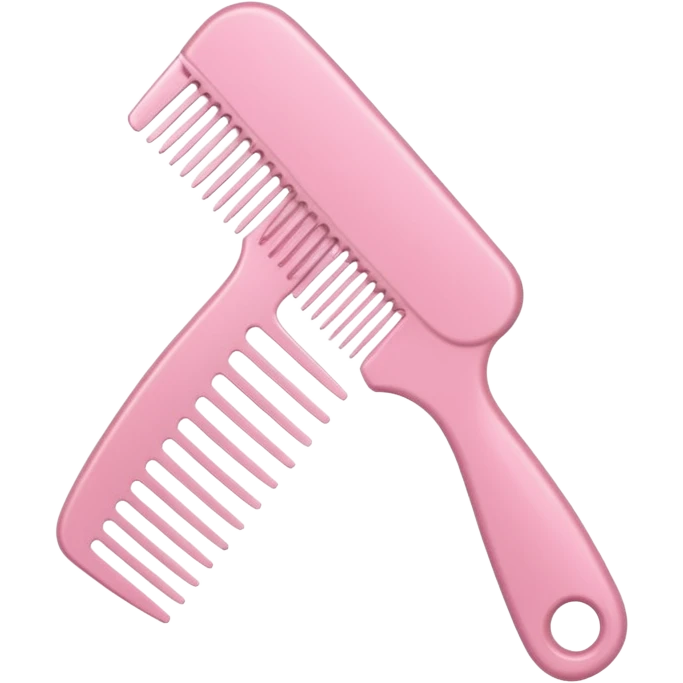 light pink styler comb emoji