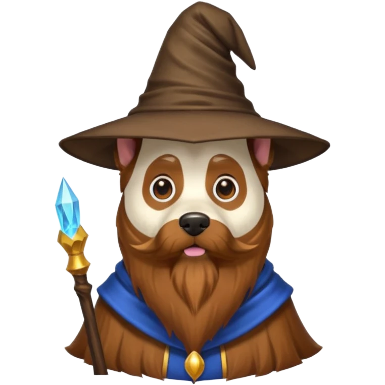 Dog wizard emoji
