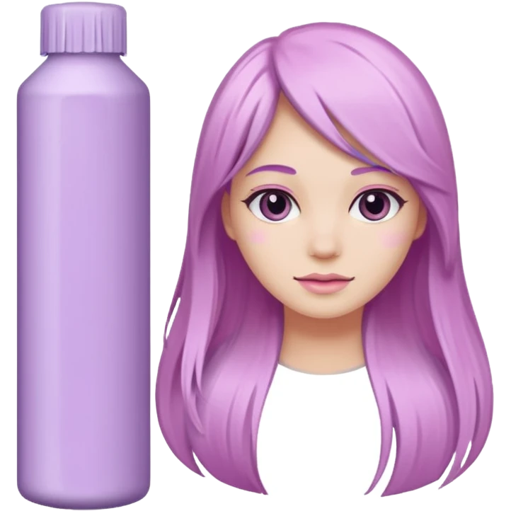two tubes of pastel hair dye, one pink and one lilac emoji