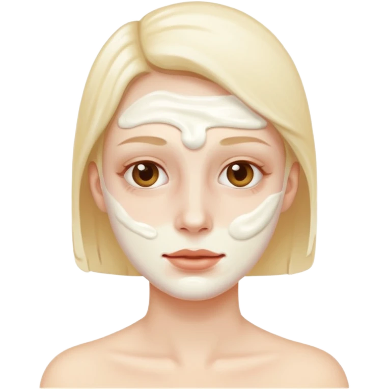 Cream on face emoji