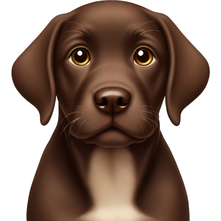 chocolate labrador puppy emoji