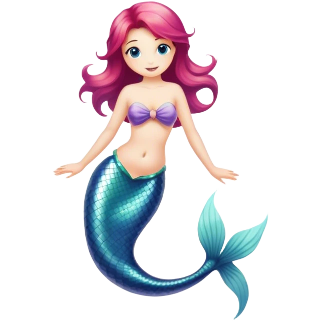 Beautiful mermaid emoji
