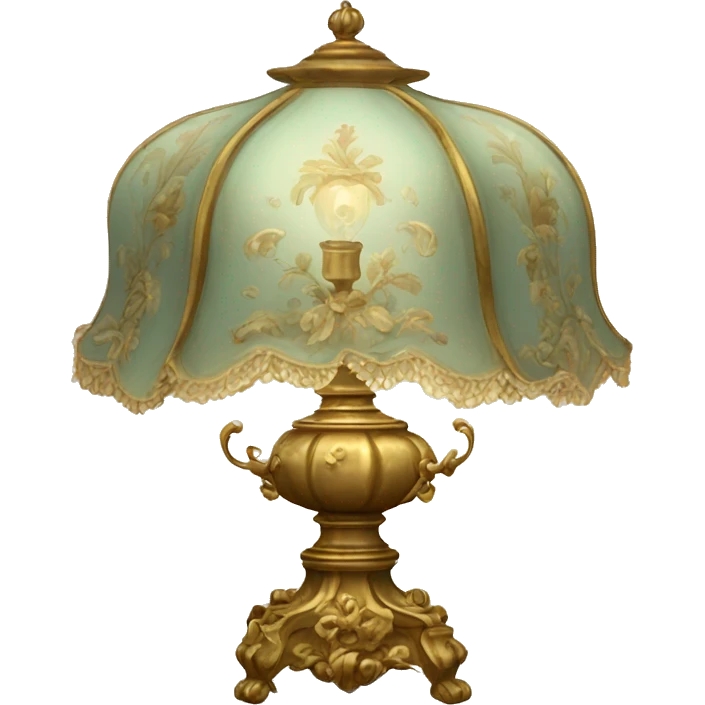 Vintage rococo lamp emoji