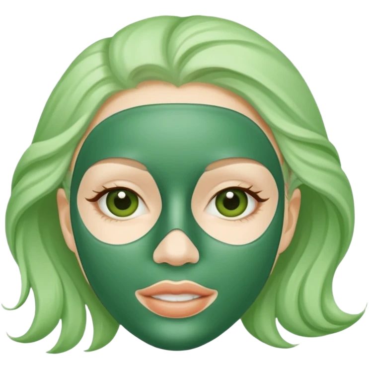 Skincare mask emoji