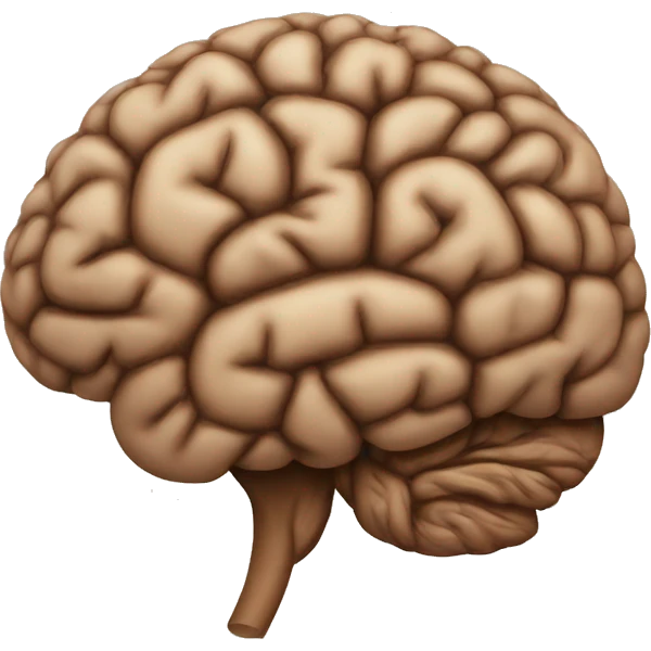 brain in brown emoji
