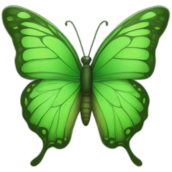 green butterfly emoji