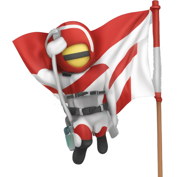 diver down red and white flag emoji