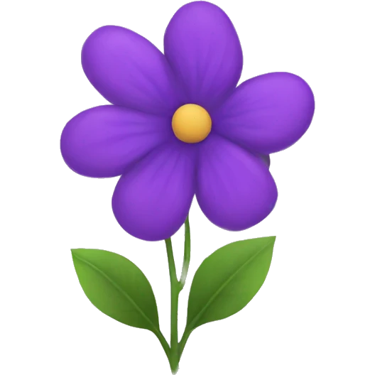 Purple flower emoji