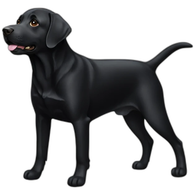 Black labrador emoji