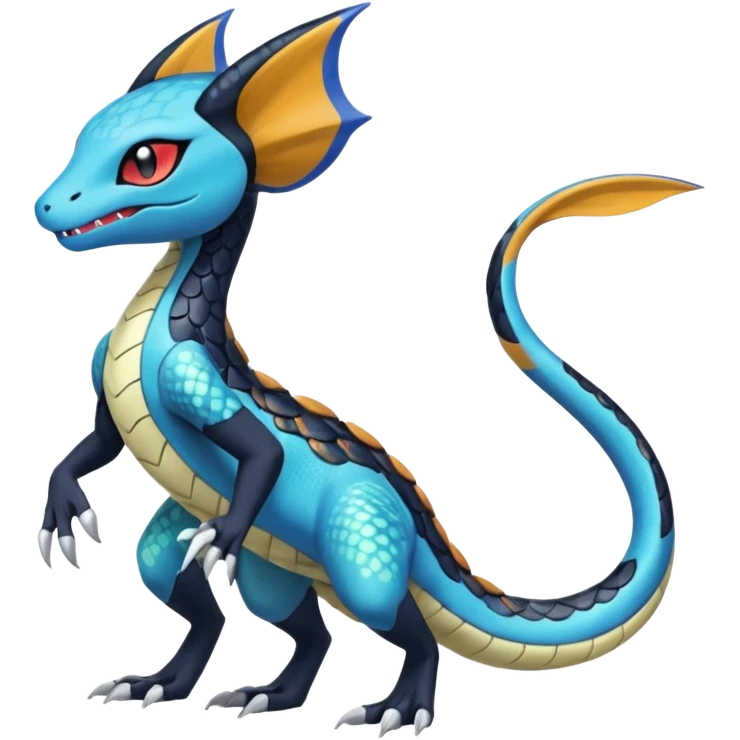 Meloetta-Dewott-Salandit-Nargacuga-Pokémon-Fakémon-fusion-hybrid-creature emoji