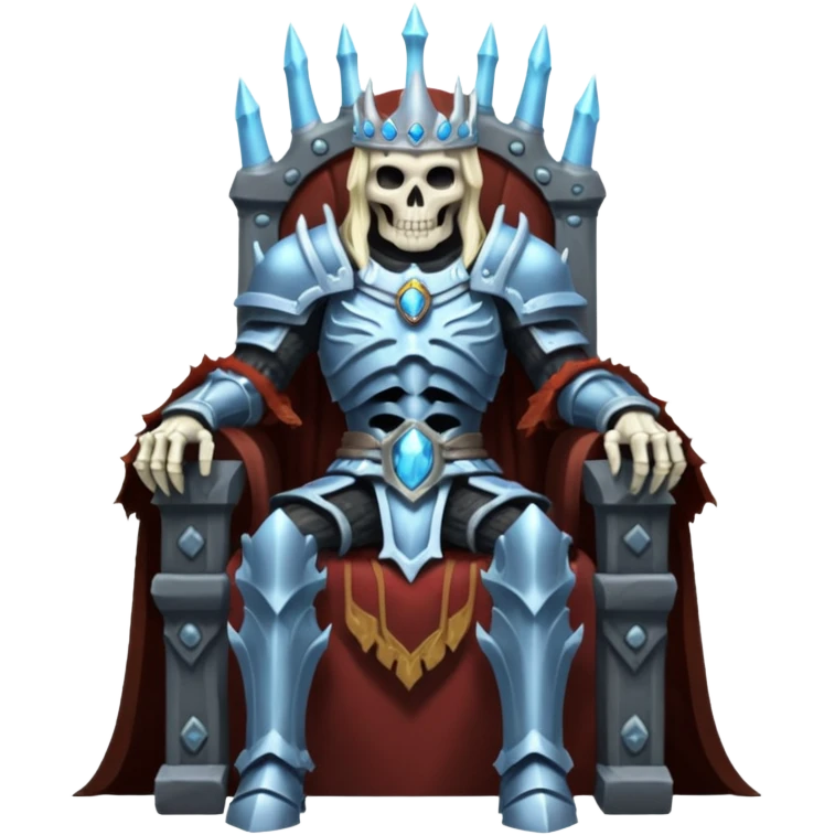 Lich King on trone emoji
