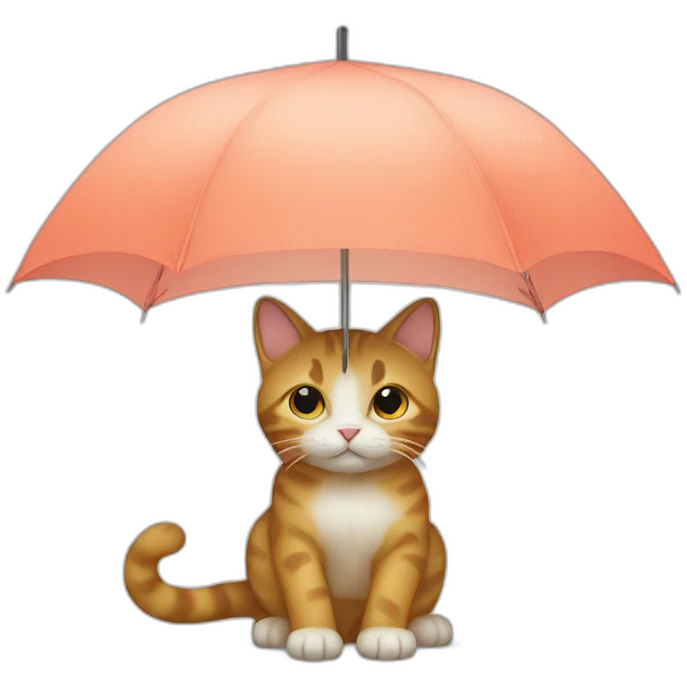 cat and umbrella emoji