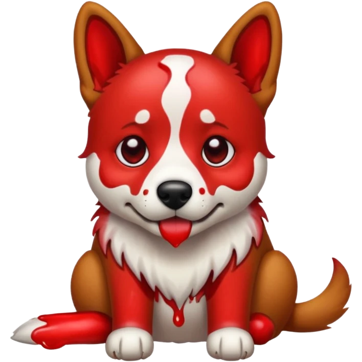 bleeding dog emoji