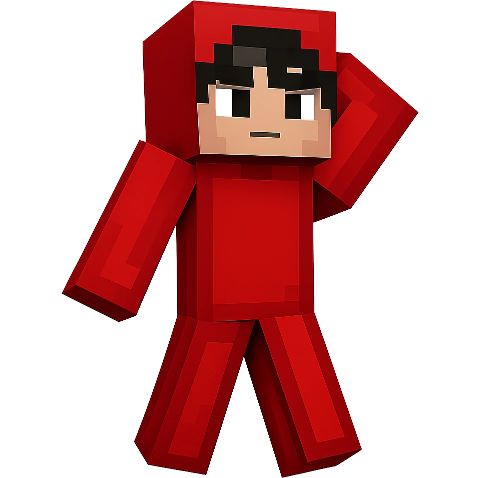Extract the red human character on the right from the image, keeping a transparent background. Focus on isolating the character clearly with no other elements. emoji