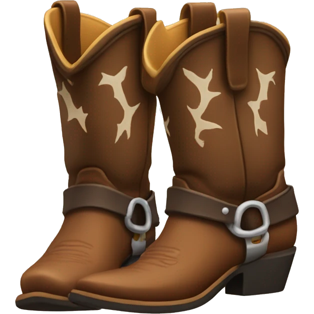 cowboy boots with spurs emoji