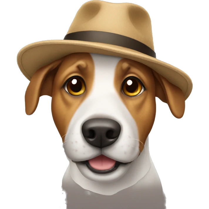Dog wearing a hat  emoji
