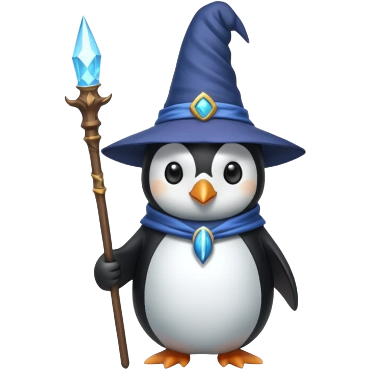 Penguin Wizard emoji