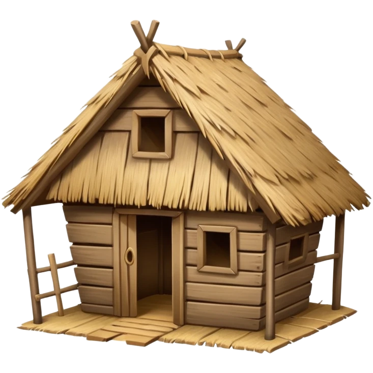 empty animal hut emoji