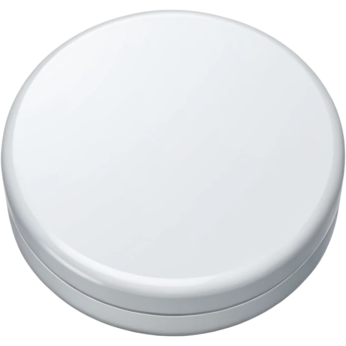 white round pill generic pharmaceutical tablet no text emoji