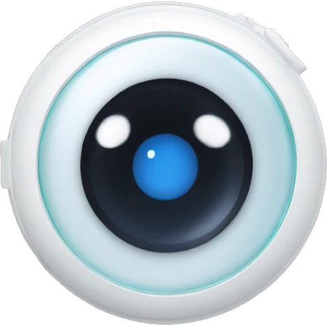 portable contact lens case emoji