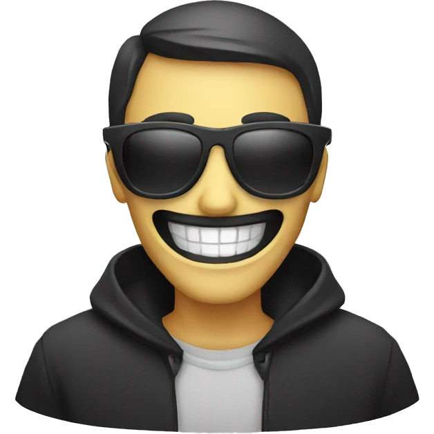 happy reaper with sunglasses emoji