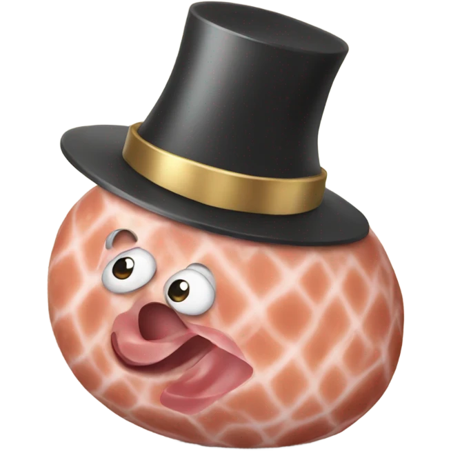 Christmas ham emoji
