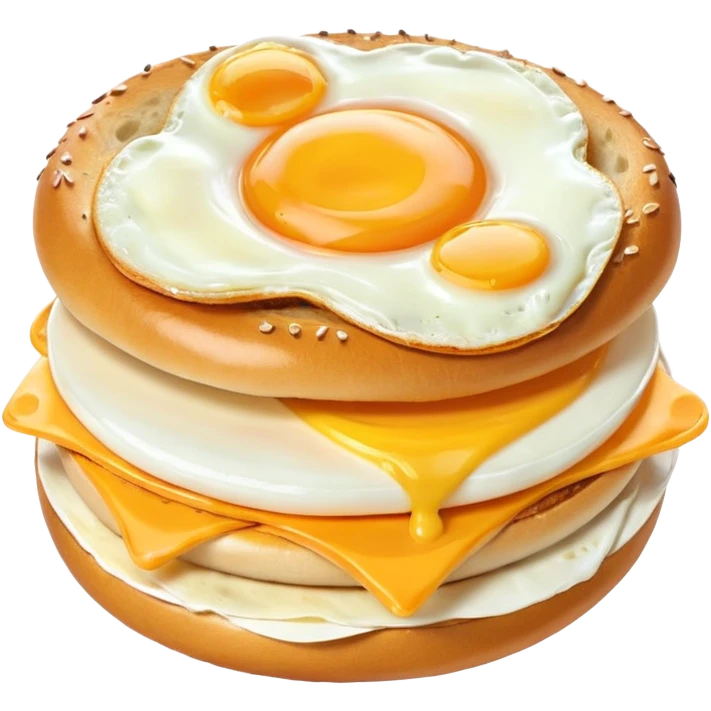 bagel egg and cheese sandwich emoji