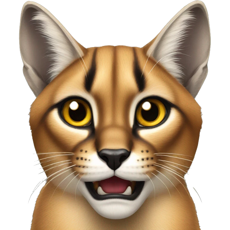 caracal being shocked emoji